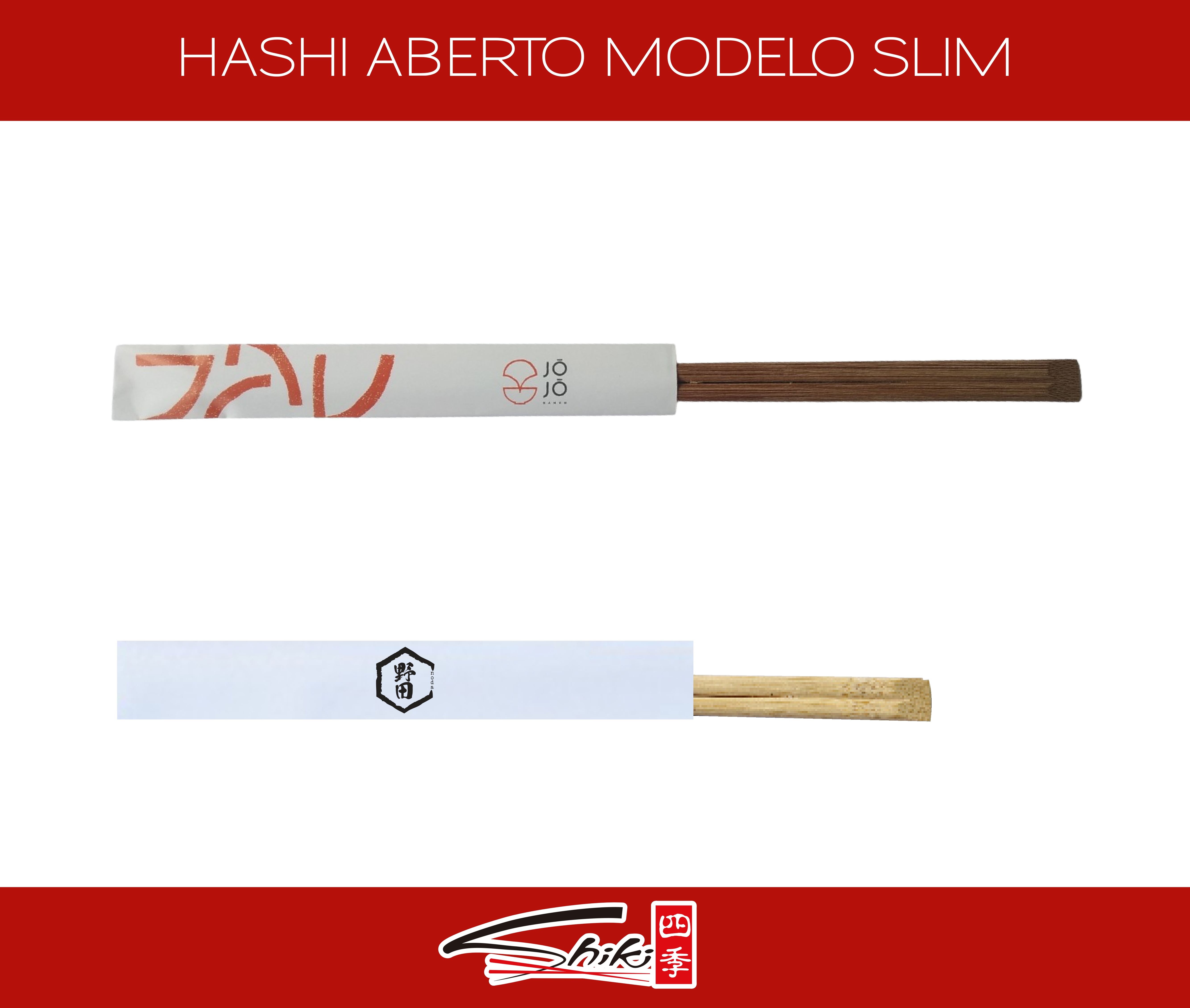 Hashi - Embalagem Personalizável Aberta Slim